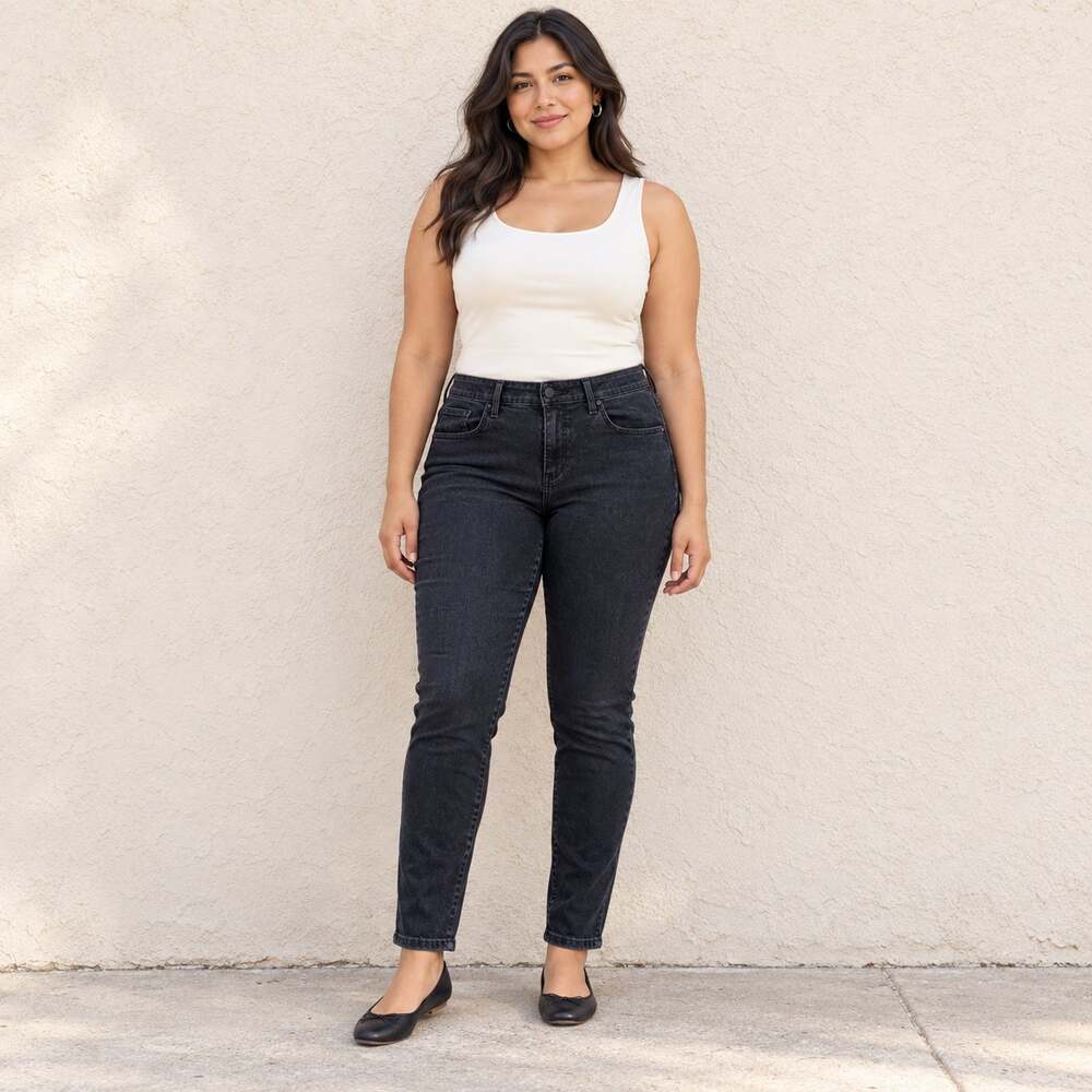 Levi's Jeans WMNS 14S Black Classic Mid Rise Skinny Stretch Modern Minimalist